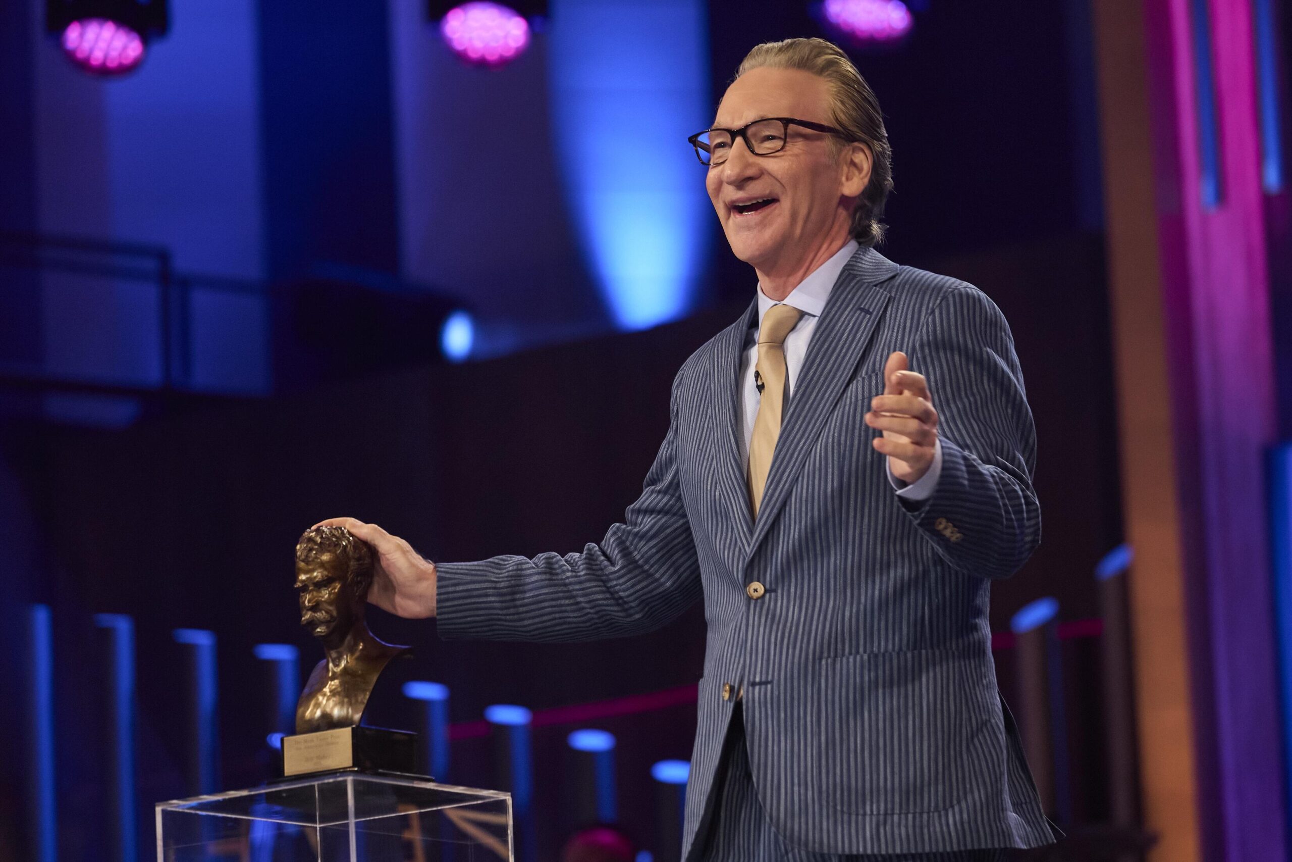 Trump’s name is off Kennedy Center, but he’s still center stage as Maher wins Twain prize
