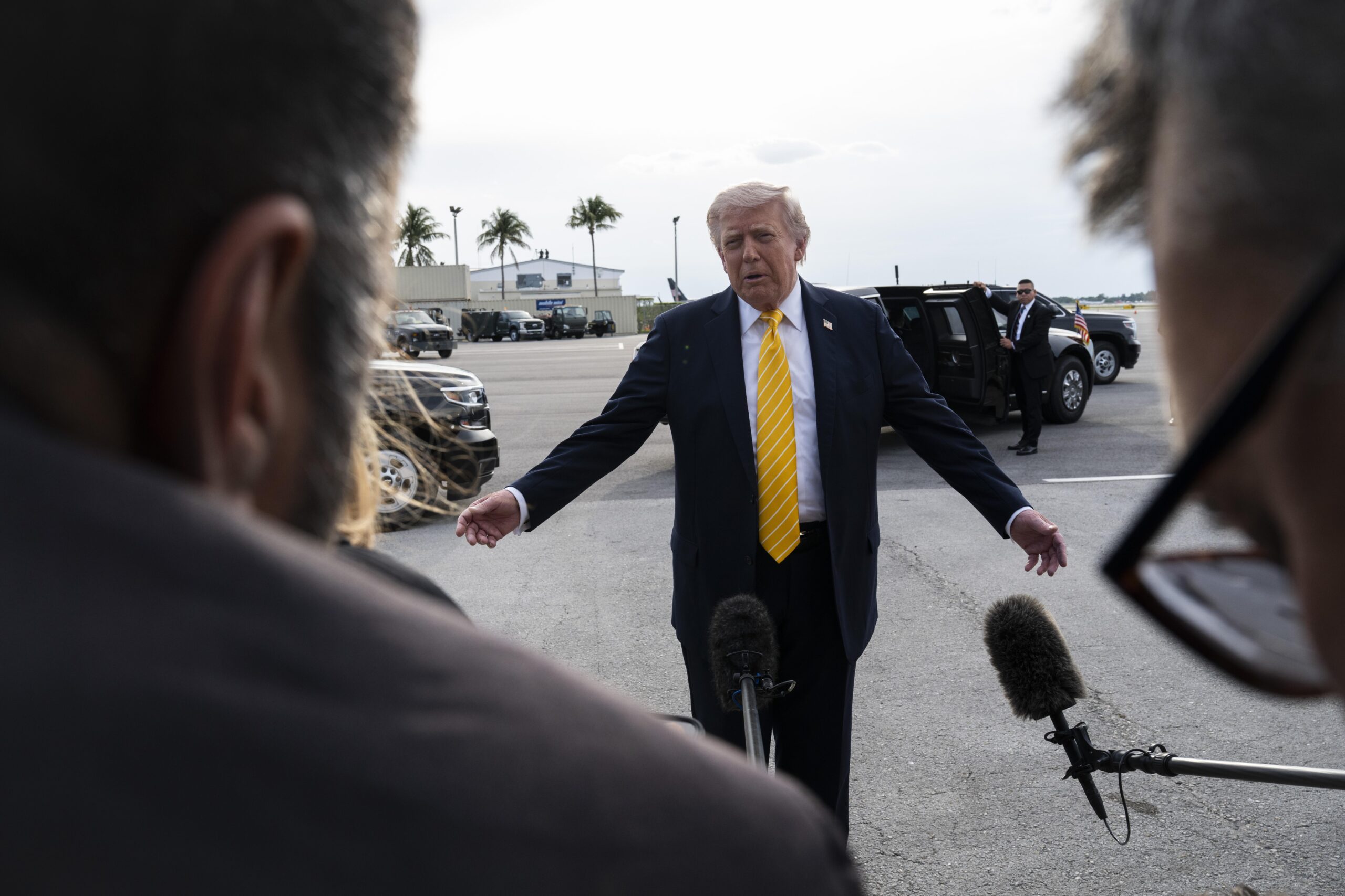 A Florida airport is officially renamed for Trump. What does he stand to gain?